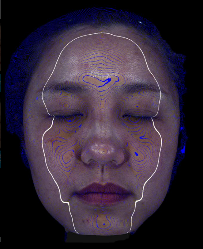 Morphological aging: Contour lines